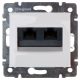 Legrand Valena 774247 Mechanizmus burkolatú Aljzat, UTP, Cat.6, fehér