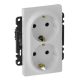 Legrand 774400 Valena Life Kettős csatlakozóaljzat, 16 A, fehér