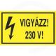230 V erősáram matrica