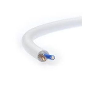MTK 2 x 1 mm2 tápkábel, fehér, 100 m