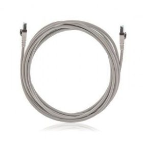 Cat.6a S/FTP patchkábel, szürke, 4x2 eres, 2 m