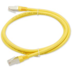Cat.6 U/FTP patchkábel, sárga, 4x2 eres, 2 m