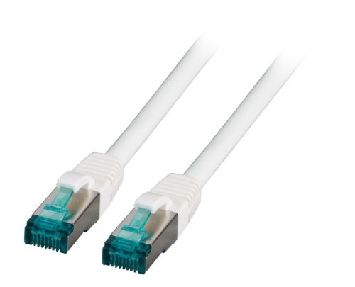 Cat.6a S/FTP patchkábel 1m, fehér