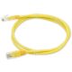 Cat.5e U/UTP patchkábel, sárga, 4x2 eres, 2 m