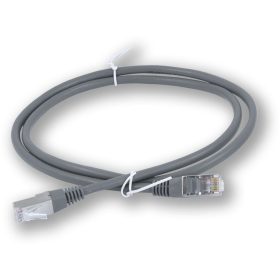 Cat.5e U/FTP patchkábel, szürke, 4x2 eres, 0,5 m