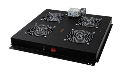 Lande LN-FAN-THM-4FFS-BL ventilátor modul álló rackszekrényhez