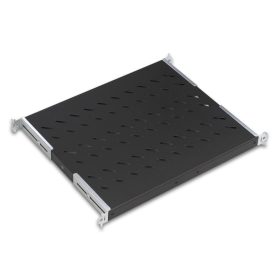   Lande LN-RAF-SBT-D100-BL-UNV Polc, Perforált, 740 mm mély, 1U, 19