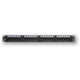 Patchpanel, 24 port, Cat.5e, 1U, 19
