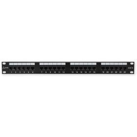 Patchpanel, 24 port, Cat.6, UTP, 1U, 19