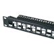 Patchpanel, 24 port, Cat.6A, FTP, Üres, 1U, 19