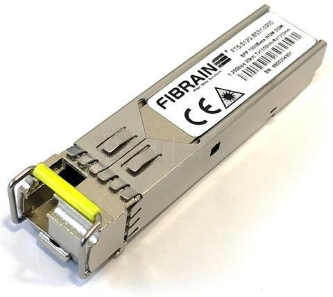 Fibrain - Fibrain, WDM SFP modul, CISCO kompatibils (sárga)