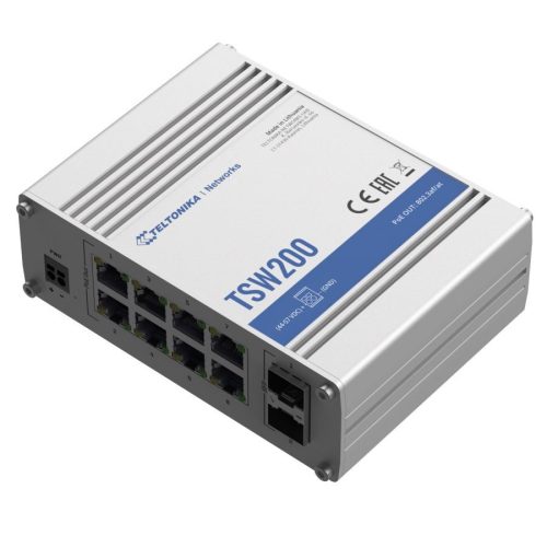 Teltonika ipari gigabites PoE switch TSW200