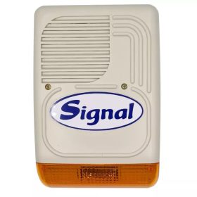   PS-128-1 - Kültéri, Vezetékes hang-fényjelző, törtfehér