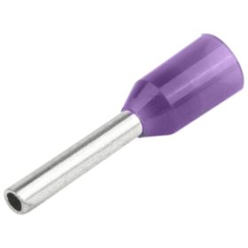   Tracon E034 Érvéghüvely, 0,25 mm², 10,4 mm, szigetelt, lila, 100 db