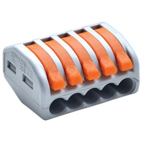 Tracon Csavar nélküli wago, 32 A, 0,75-4 mm2, 5 vezetékes