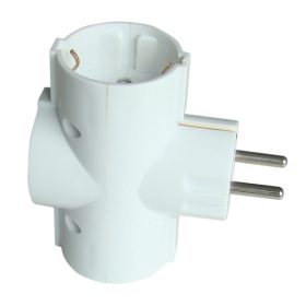   Tracon Csatlakozó átalakító, 16 A, 3 x SHUKO, több férőhelyes, fehér