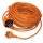 Tracon Univerzális hosszabbító, 16 A, 1 x SHUKO, 3 x 1,5 mm2, 20 m, narancssárga