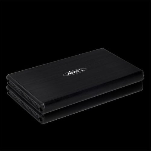 Advance Külső HDD/SSD Ház 2.5" - STEELDISK 2.5" (USB-A3.0 to SATA, fekete)