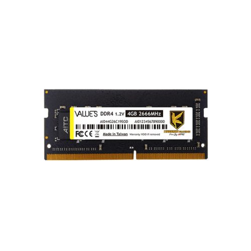 Kingsman Memória Notebook - 4GB DDR4 (2666Mhz, CL19, 1.2V)