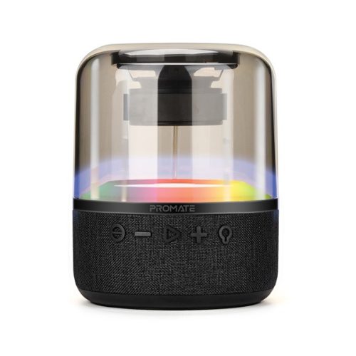 Promate Hangszóró Bluetooth - GLITZ L (10W, BTv5.0, RGB LED, 1800mAh, fekete)