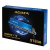ADATA SSD - 512GB LEGEND 710 (3D TLC, M.2 PCIe Gen 3x4, r:2400 MB/s, w:1000 MB/s)