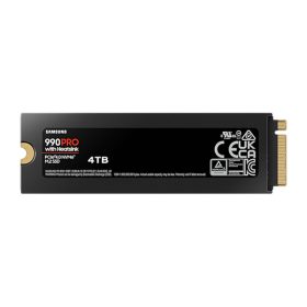   Samsung SSD 4TB - MZ-V9P4T0GW (990 PRO hűtőbordás, PCle 4.0x4, NVMe M.2, 4TB)