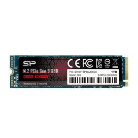   Silicon Power SSD - 1TB A80 (r:3400 MB/s; w:3000 MB/s, NVMe 1.3 támogatás, M.2 PCIe Gen 3x4)