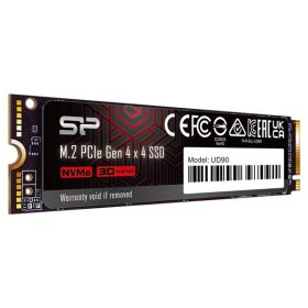   Silicon Power SSD - 1TB UD90 (r:4800MB/s; w:4200 MB/s, NVMe 1.4 támogatás, M.2 PCIe Gen 4x4)