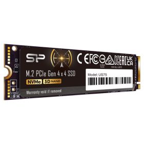   Silicon Power SSD - 1TB US75 (r:7000MB/s; w:6000 MB/s, NVMe 1.4 támogatás, M.2 PCIe Gen 4x4)