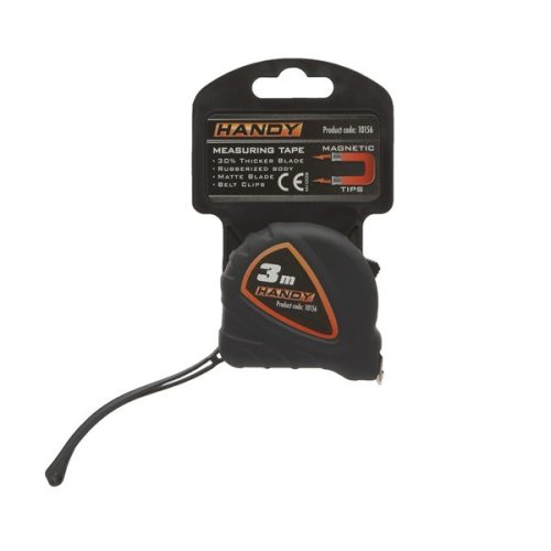 Handy Mérőszalag - 10156 (3m, övcsipesz, csuklópánt)