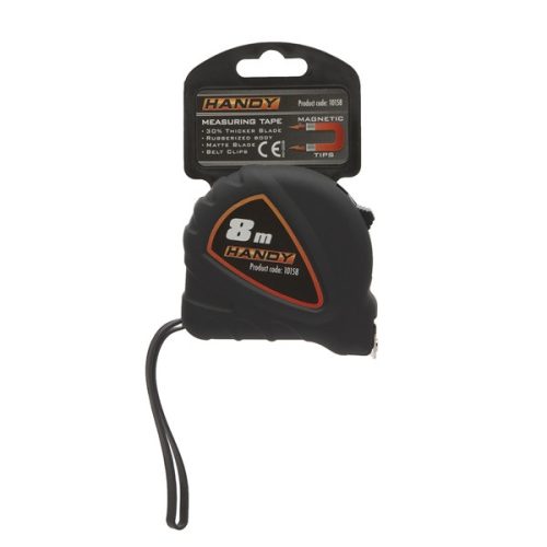 Handy Mérőszalag - 10158 (8m, övcsipesz, csuklópánt)