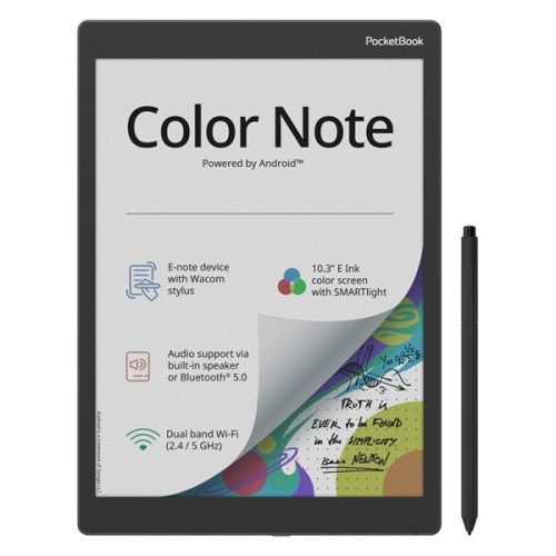 POCKETBOOK e-Reader PB1042-M-WW COLOR Note szürke (10,3" E-Ink Kaleido, 1,5GHz,32GB,4000mAh,WIFI, BT, Android12)