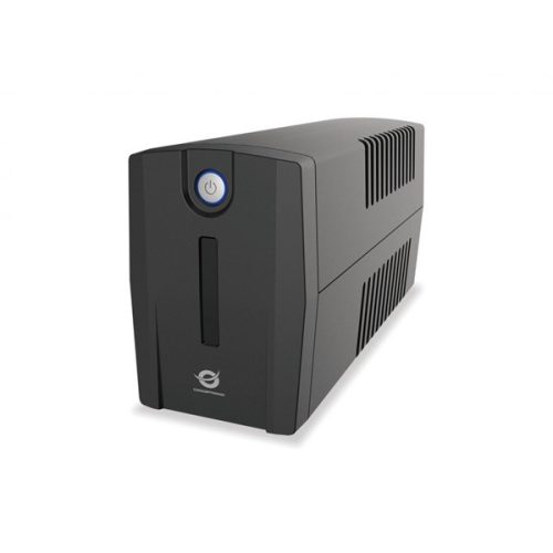 Conceptronic Szünetmentes  1000VA - ZEUS07ES (2x Schuko, line-interaktív, RJ45 vonalvédelem, HID USB, fekete)