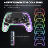 Spirit of Gamer Gamepad Vezeték Nélküli - NEON BT RGB (PC/PS3/PS4/iOS/Android, Bluetooth, RGB, átlátszó)