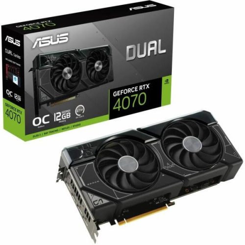 Asus Videokártya - nVidia DUAL-RTX4070-O12G-EVO (12288MB, GDDR6X, 2520/21000 Mhz, 192bit, 1xHDMI, 3xDP)