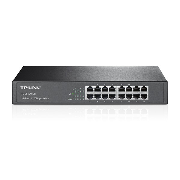 TP-Link Switch - TL-SF1016DS (16 port, 100Mbps, fém ház)